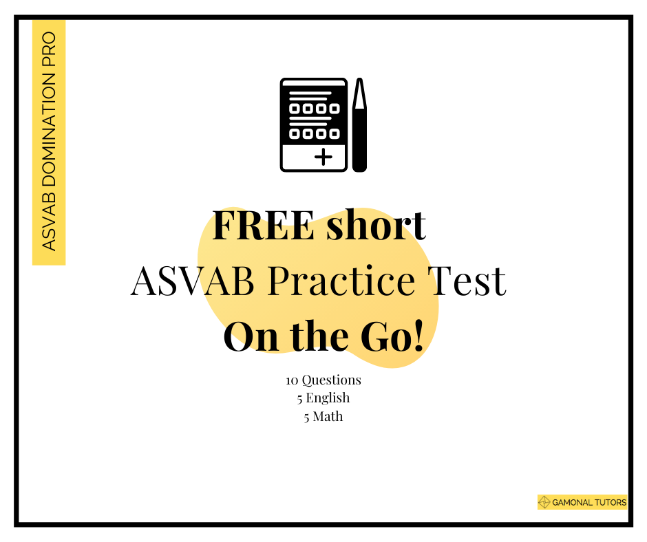 Asvab Practice Test ASVAB Domination